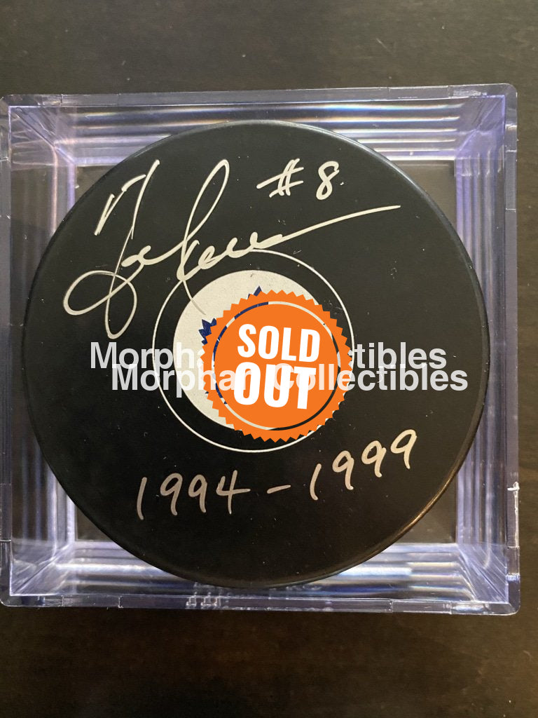 Todd Warriner - Autographed Puck Toronto Maple Leafs