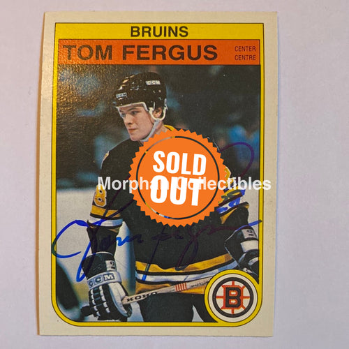 Tom Fergus - Autographed Card 1982-83 Opc Rookie