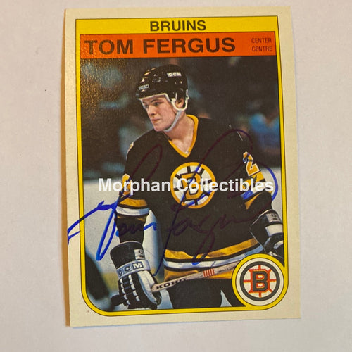 Tom Fergus - Autographed Card 1982-83 Opc Rookie