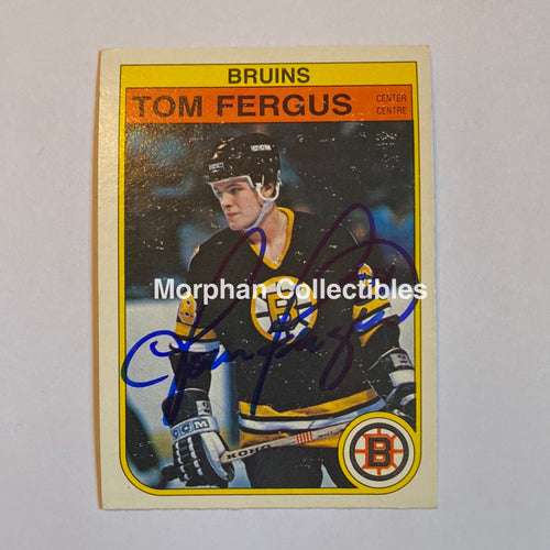 Tom Fergus - Autographed Card 1982-83 Opc Rookie