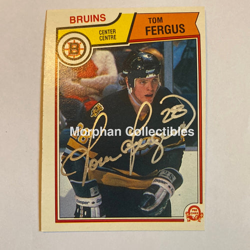 Tom Fergus - Autographed Card 1983-84 Opc
