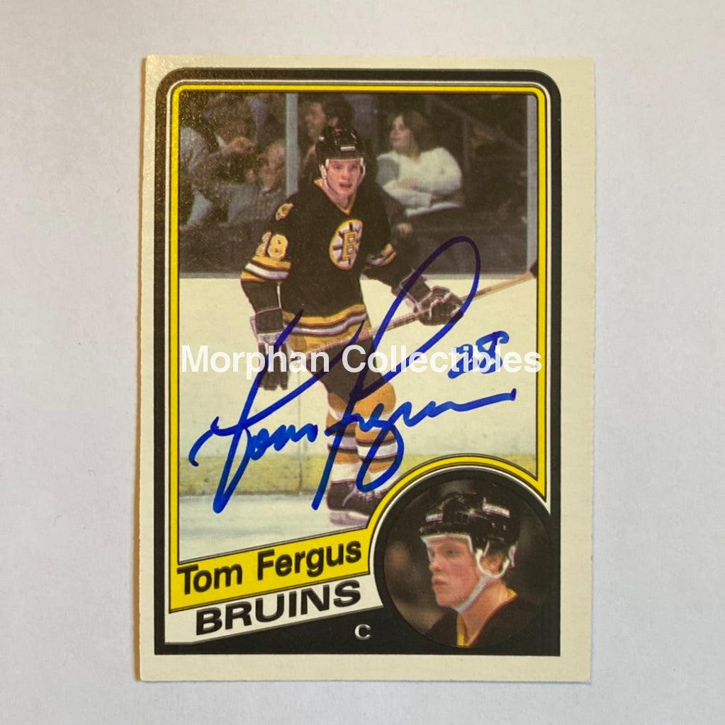 Tom Fergus - Autographed Card 1984-85 Opc