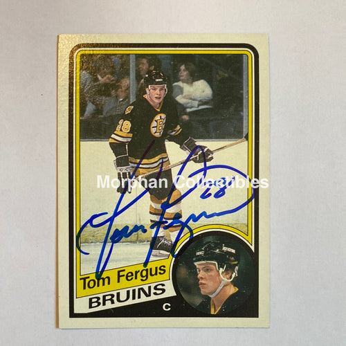 Tom Fergus - Autographed Card 1984-85 Opc