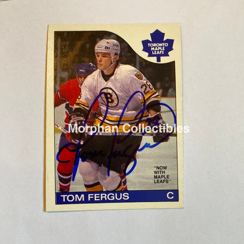 Tom Fergus - Autographed Card 1985-86 Opc