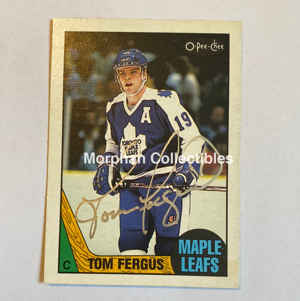 Tom Fergus - Autographed Card 1987-88 Opc