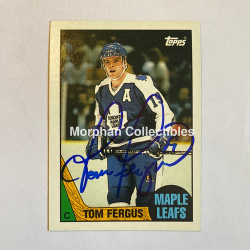 Tom Fergus - Autographed Card 1987-88 Topps