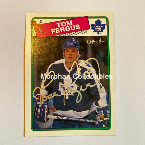 Tom Fergus - Autographed Card 1988-89 Opc