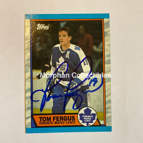 Tom Fergus - Autographed Card 1989-90 Topps