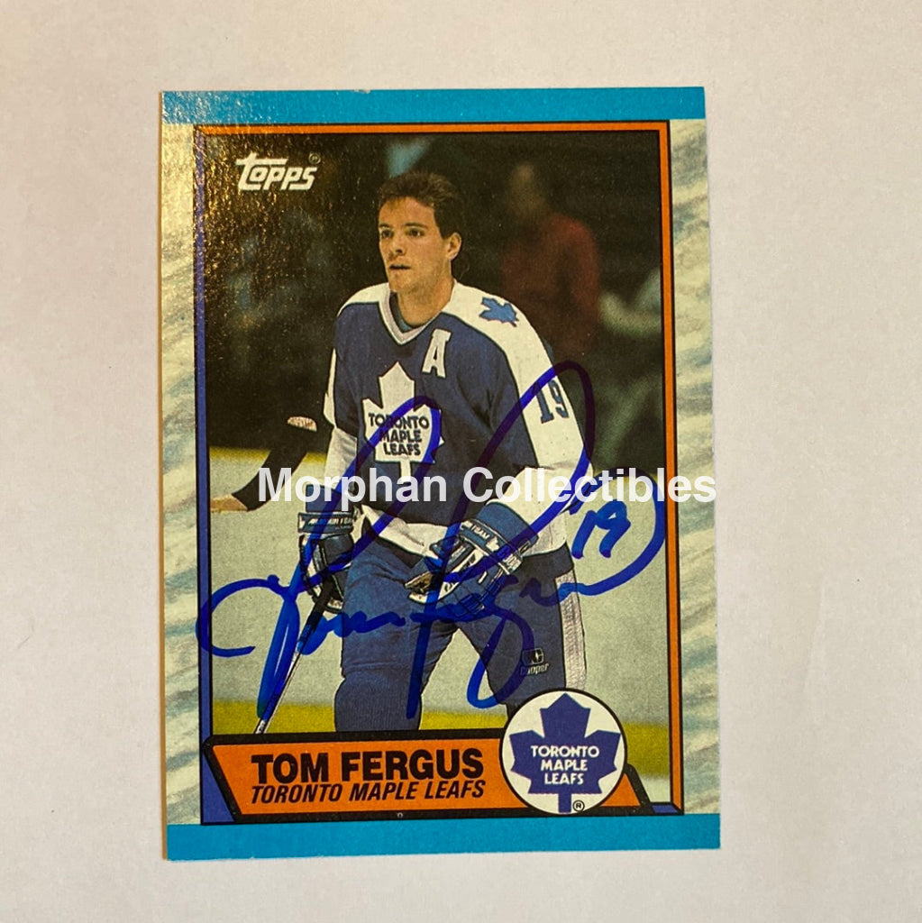 Tom Fergus - Autographed Card 1989-90 Topps