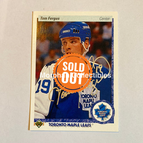 Tom Fergus - Autographed Card 1990-91 Upper Deck