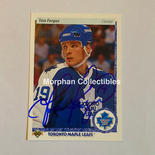 Tom Fergus - Autographed Card 1990-91 Upper Deck