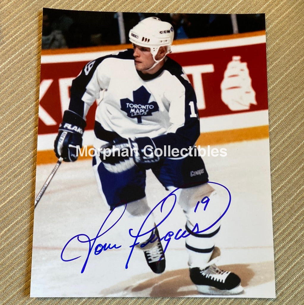 Tom Fergus - Autographed Toronto Maple Leafs 8X10 Photo