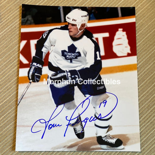 Tom Fergus - Autographed Toronto Maple Leafs 8X10 Photo