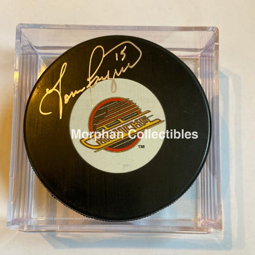 Tom Fergus - Autographed Vancouver Canucks Puck