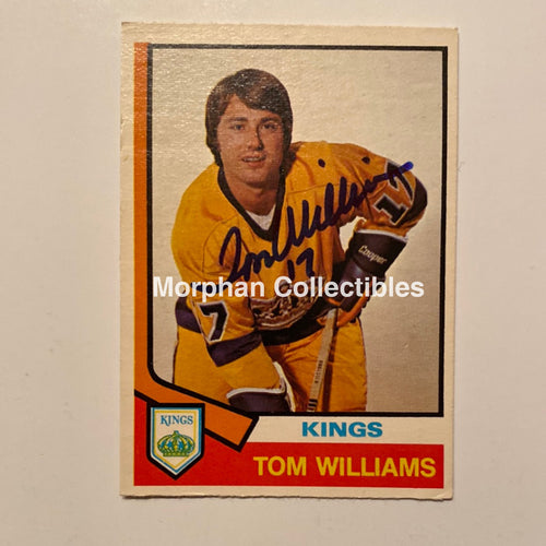 Tom Williams - Autographed Card 1974/75 Opc