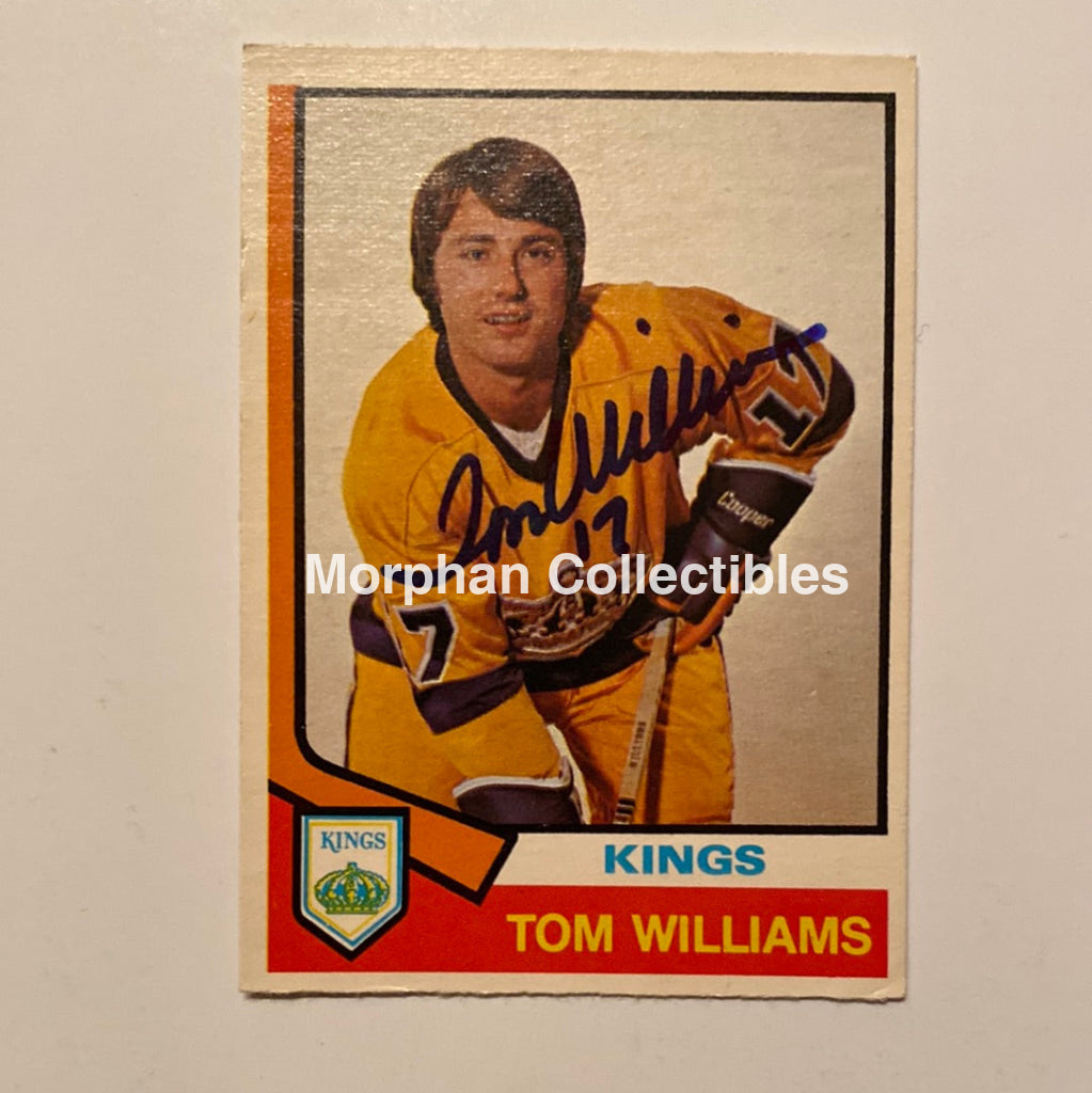 Tom Williams - Autographed Card 1974/75 Opc