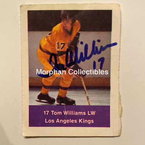 Tom Williams - Autographed Card 1974/75 Loblaws Mini