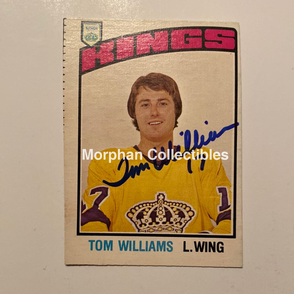 Tom Williams - Autographed Card 1976/77 Opc