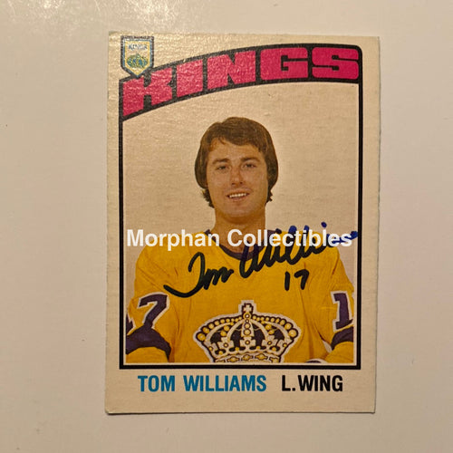 Tom Williams - Autographed Card 1976/77 Opc