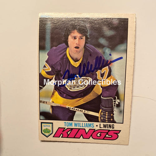 Tom Williams - Autographed Card 1977/78 Opc
