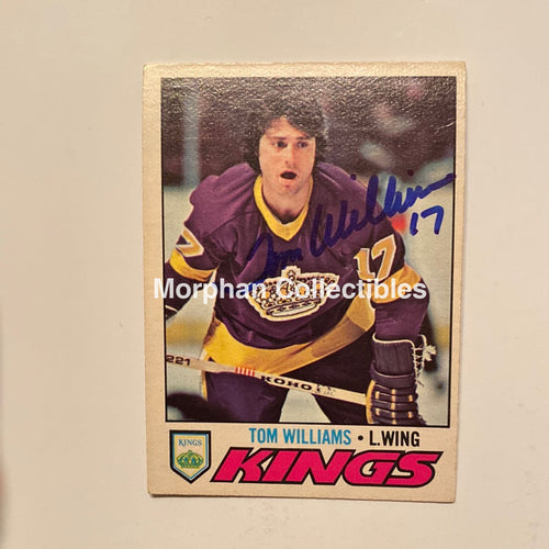 Tom Williams - Autographed Card 1977/78 Opc
