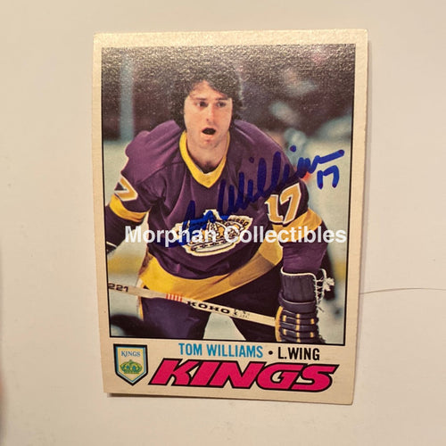 Tom Williams - Autographed Card 1977/78 Opc