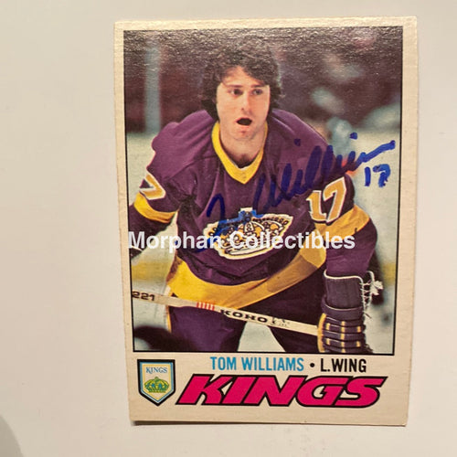 Tom Williams - Autographed Card 1977/78 Opc