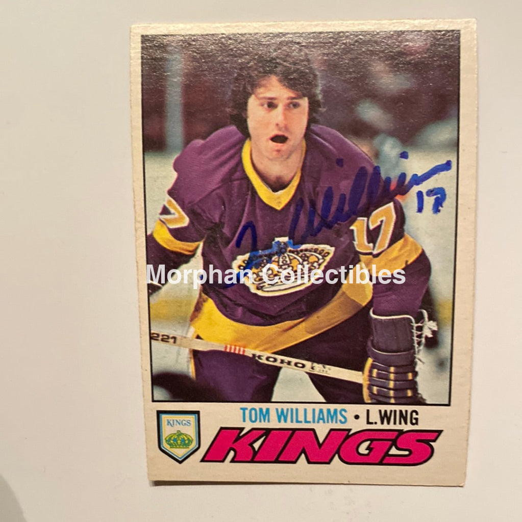 Tom Williams - Autographed Card 1977/78 Opc