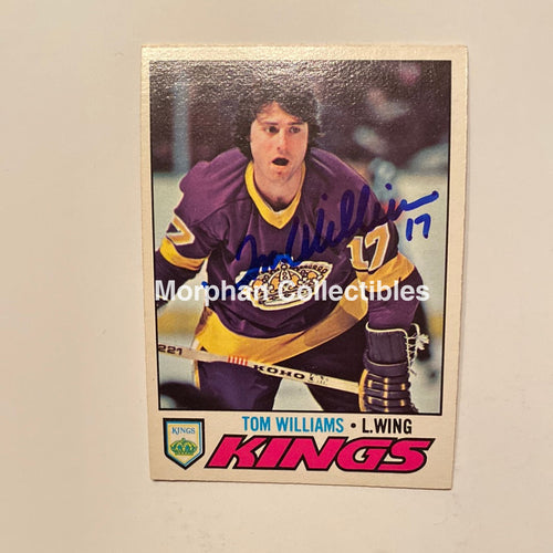 Tom Williams - Autographed Card 1977/78 Opc