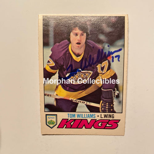 Tom Williams - Autographed Card 1977/78 Opc