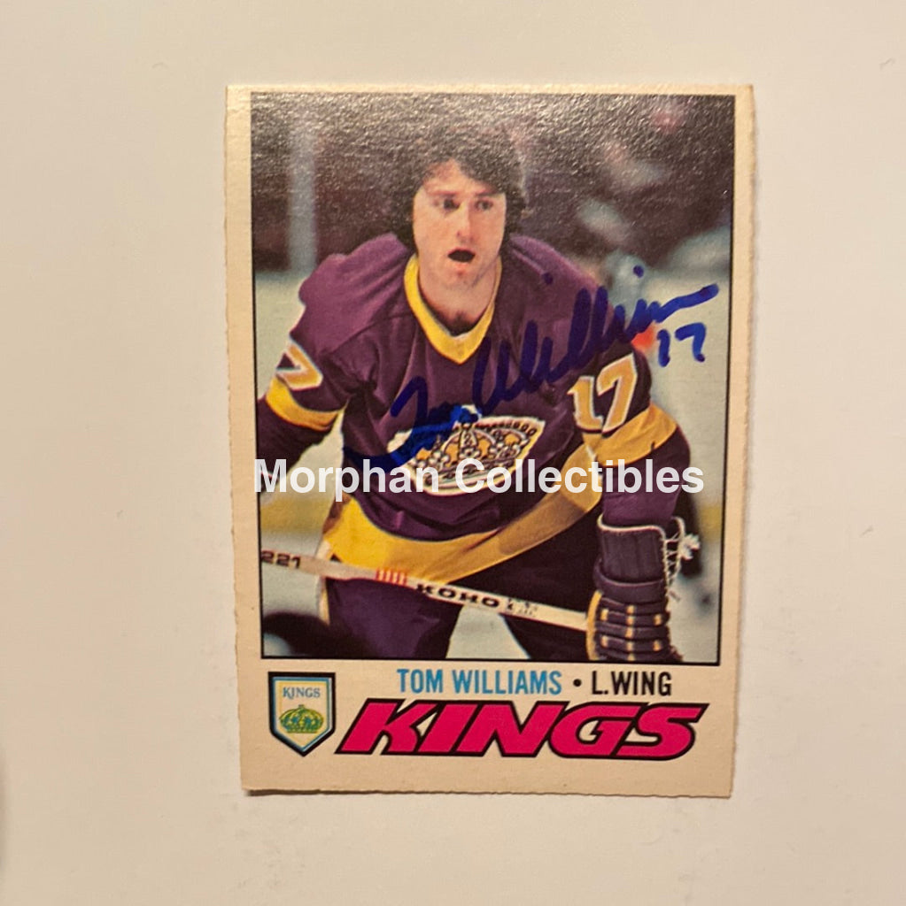 Tom Williams - Autographed Card 1977/78 Opc