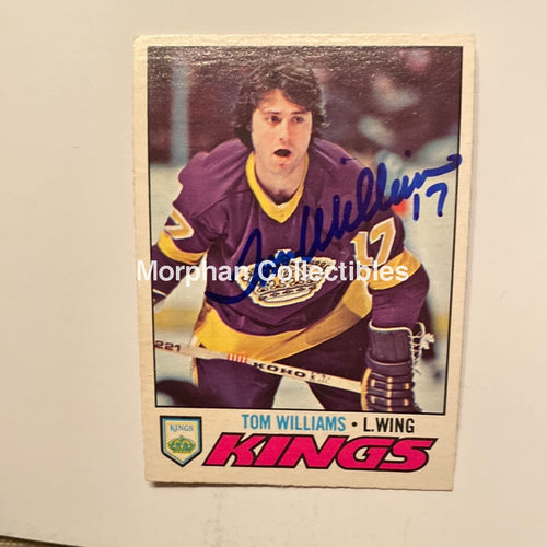 Tom Williams - Autographed Card 1977/78 Opc