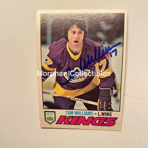 Tom Williams - Autographed Card 1977/78 Opc