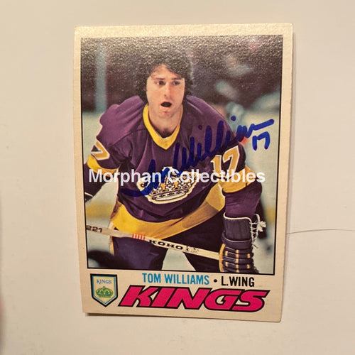 Tom Williams - Autographed Card 1977/78 Opc