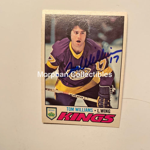 Tom Williams - Autographed Card 1977/78 Opc