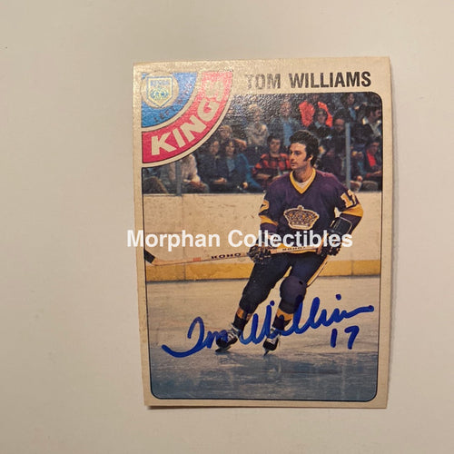 Tom Williams - Autographed Card 1978/79 Opc