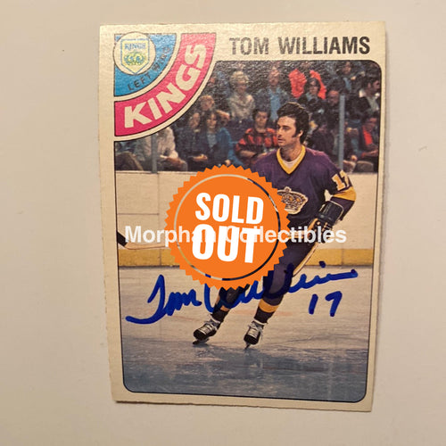 Tom Williams - Autographed Card 1978/79 Opc