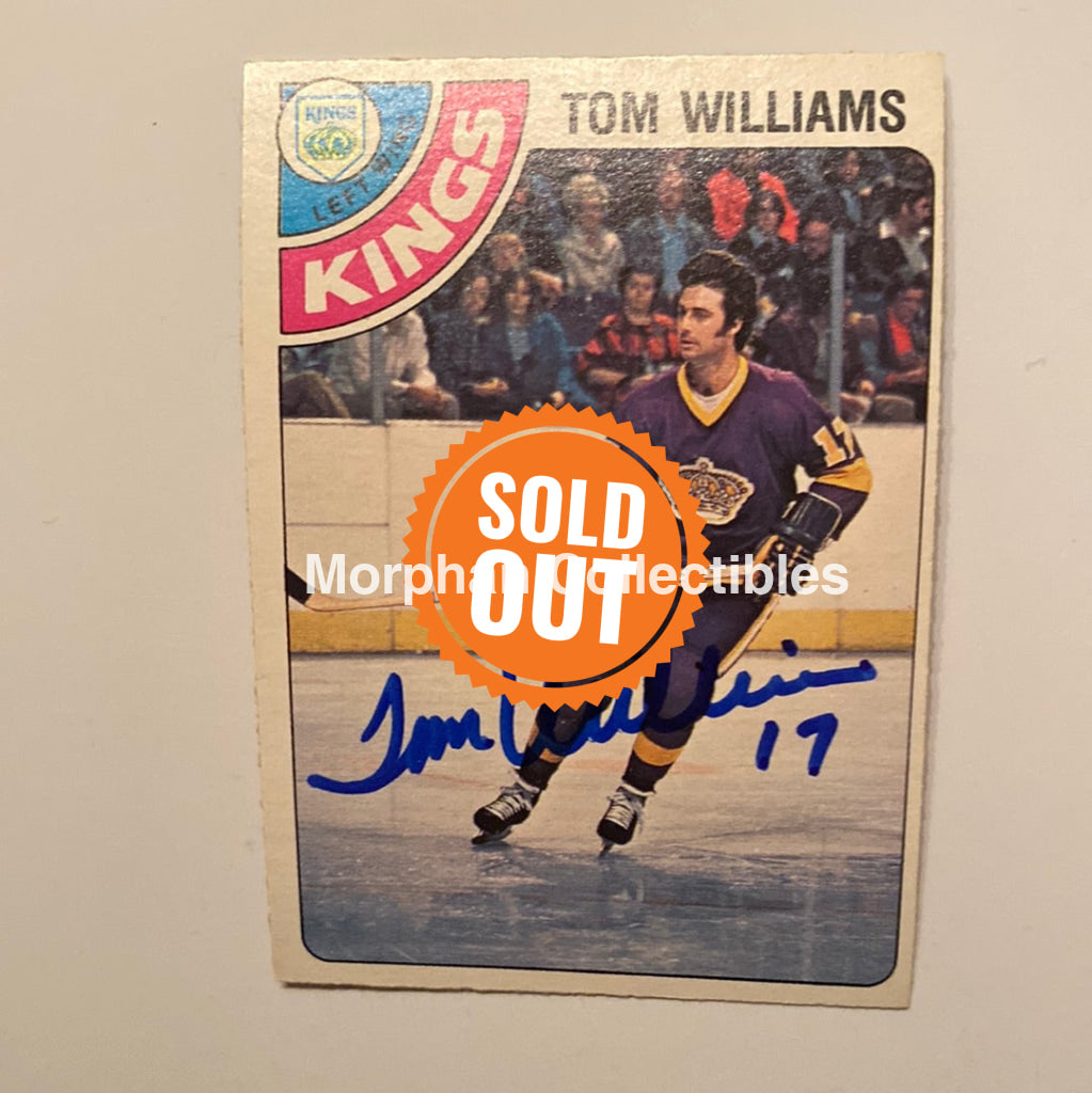 Tom Williams - Autographed Card 1978/79 Opc