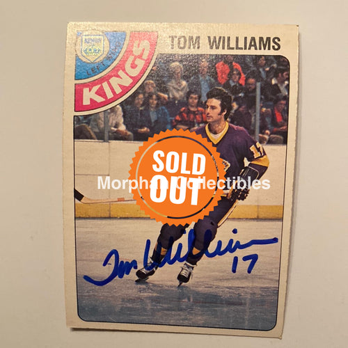 Tom Williams - Autographed Card 1978/79 Opc