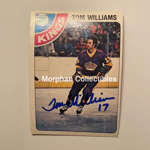 Tom Williams - Autographed Card 1978/79 Opc