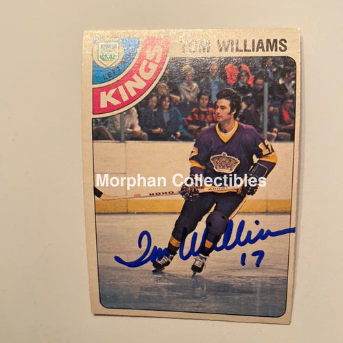 Tom Williams - Autographed Card 1978/79 Opc