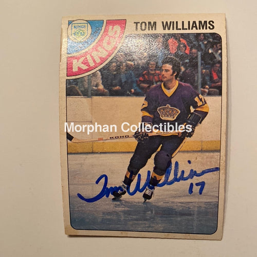 Tom Williams - Autographed Card 1978/79 Opc