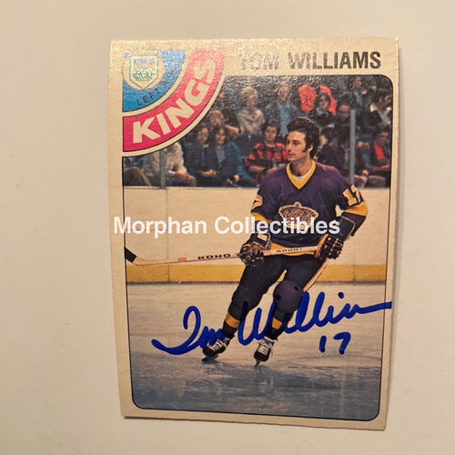 Tom Williams - Autographed Card 1978/79 Opc