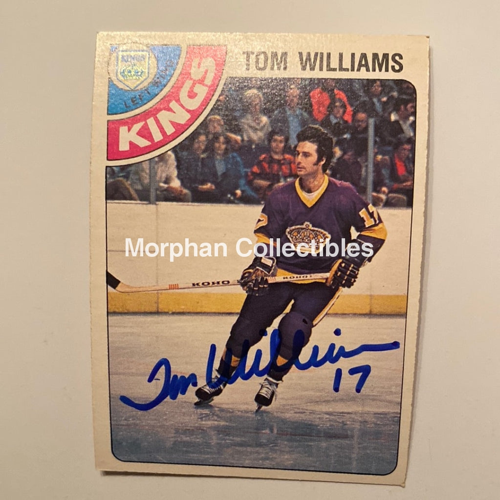 Tom Williams - Autographed Card 1978/79 Opc