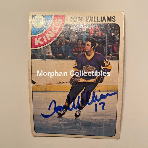 Tom Williams - Autographed Card 1978/79 Opc