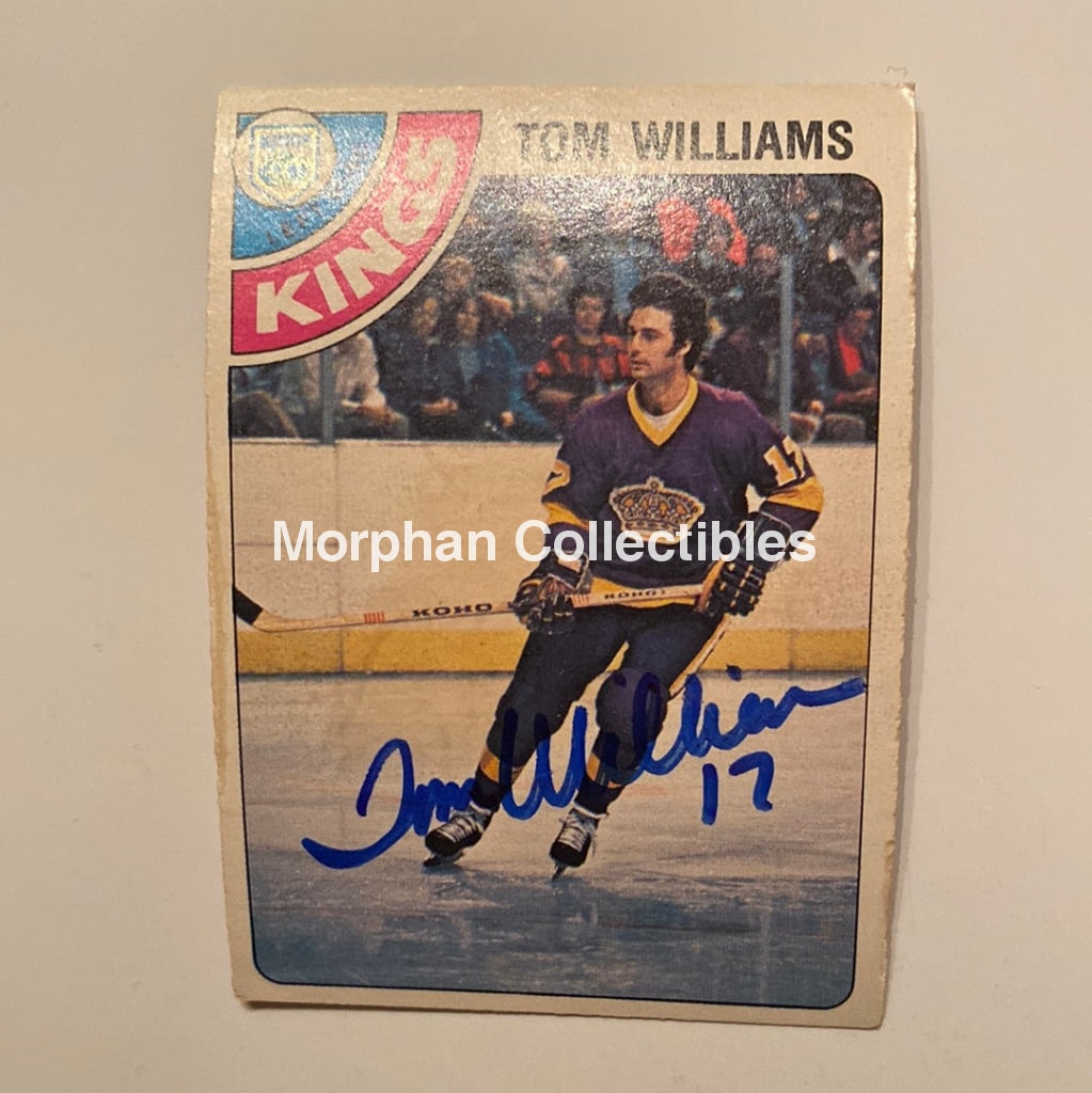 Tom Williams - Autographed Card 1978/79 Opc