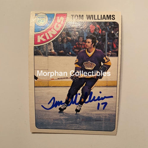 Tom Williams - Autographed Card 1978/79 Opc