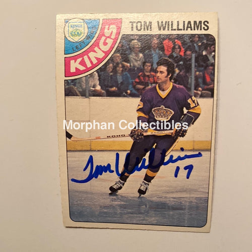 Tom Williams - Autographed Card 1978/79 Opc