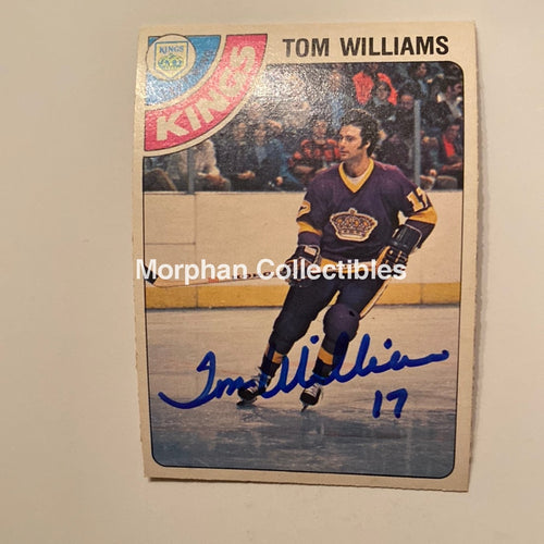 Tom Williams - Autographed Card 1978/79 Opc