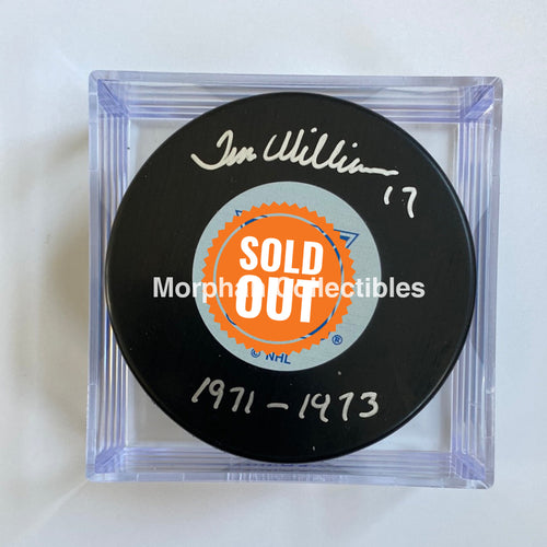 Tom Williams - Autographed New York Rangers Puck